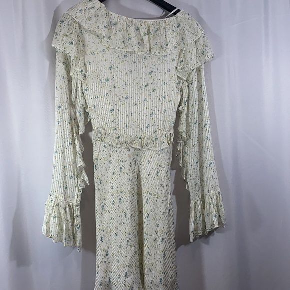 Free People Sweetest Thing Mini Dress Ivory Size 10 NWT - Picture 10 of 15